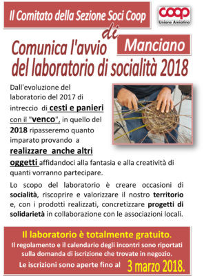 manifesto per avvio laboratorio pdv 033 3 marzo 2018