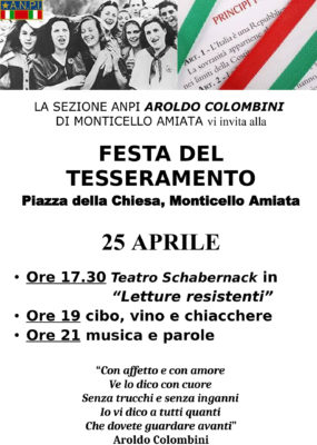 Volantino 25 aprile