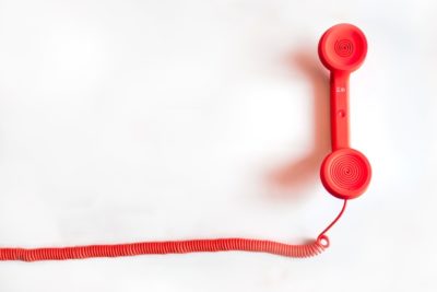 red, retro, telephone, minimal