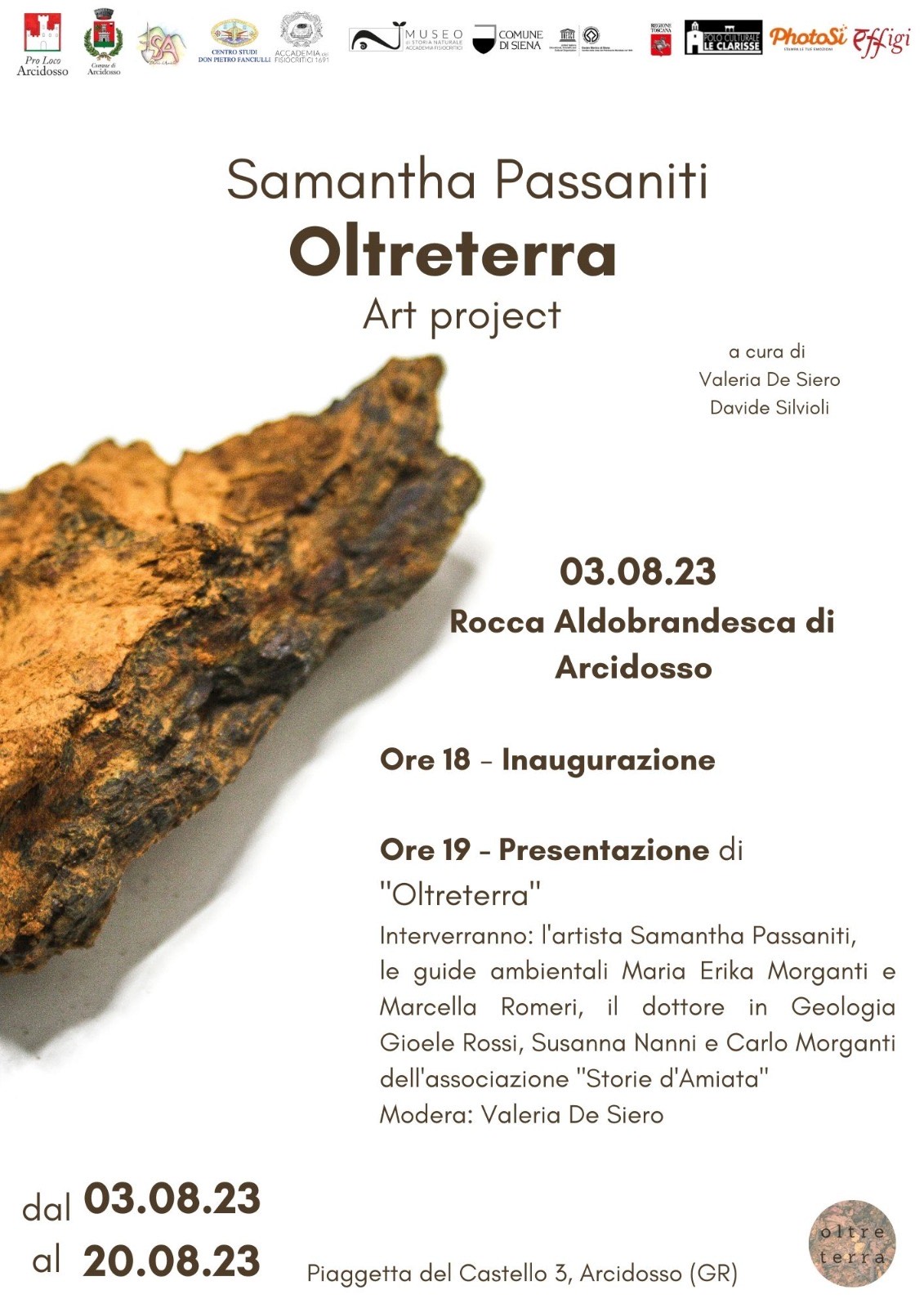 locandina mostra arcidosso oltreterra