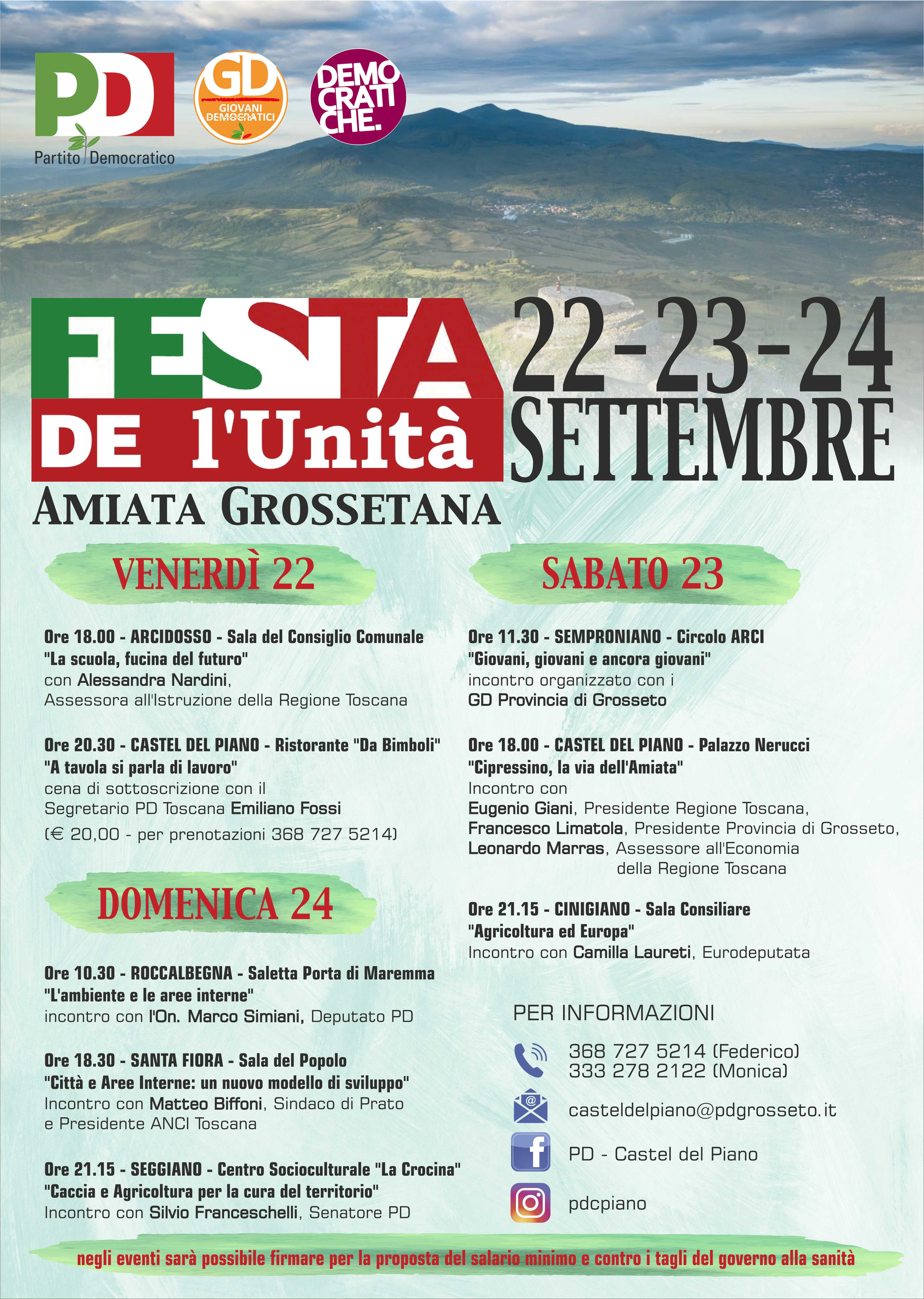 festa unita 2023 amiata