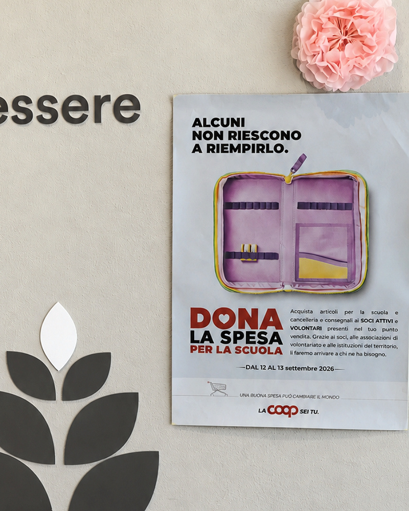 dona la spesa scuola foto coop 2